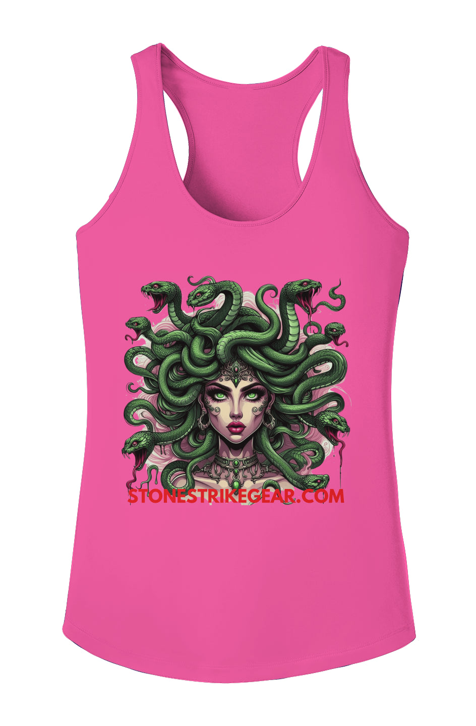 Ladies Medusa SSG Competitor Tank Top – athletic racerback tank with bold Medusa graphic