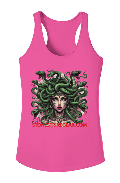Ladies Medusa SSG Competitor Tank Top – athletic racerback tank with bold Medusa graphic