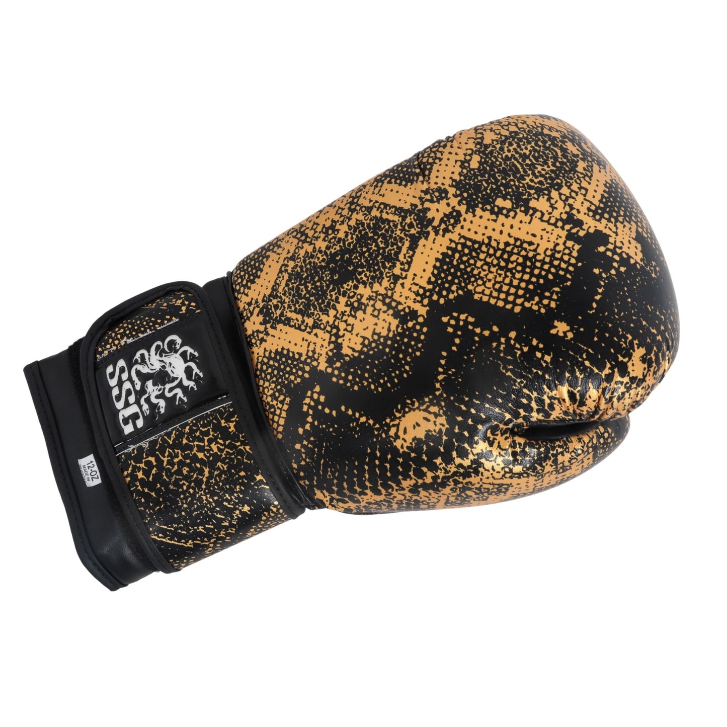 Midnight Strike black boxing gloves by StoneStrike – premium training gloves with wrist support