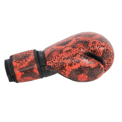 Smoldering Curse boxing gloves – red and black training gloves with premium wrist support and durable design