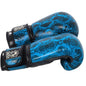 Side angle of Medusa’s Blue Gaze gloves – stylish and strong with standout design