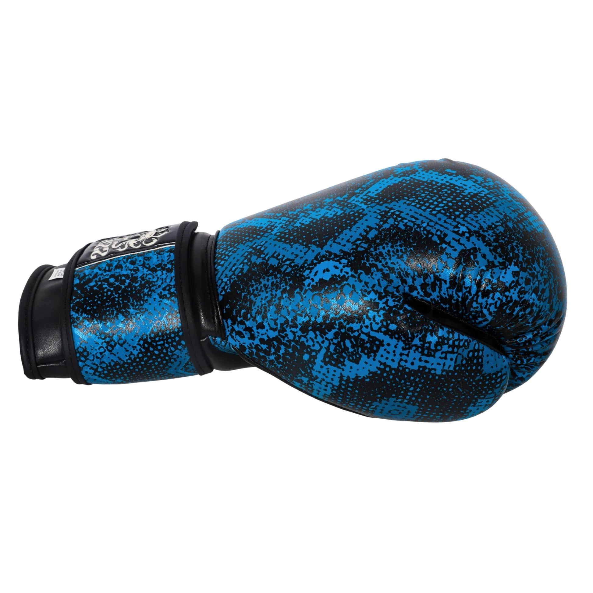 Close-up of blue gloves – StoneStrikeGear's unique textured glove for training